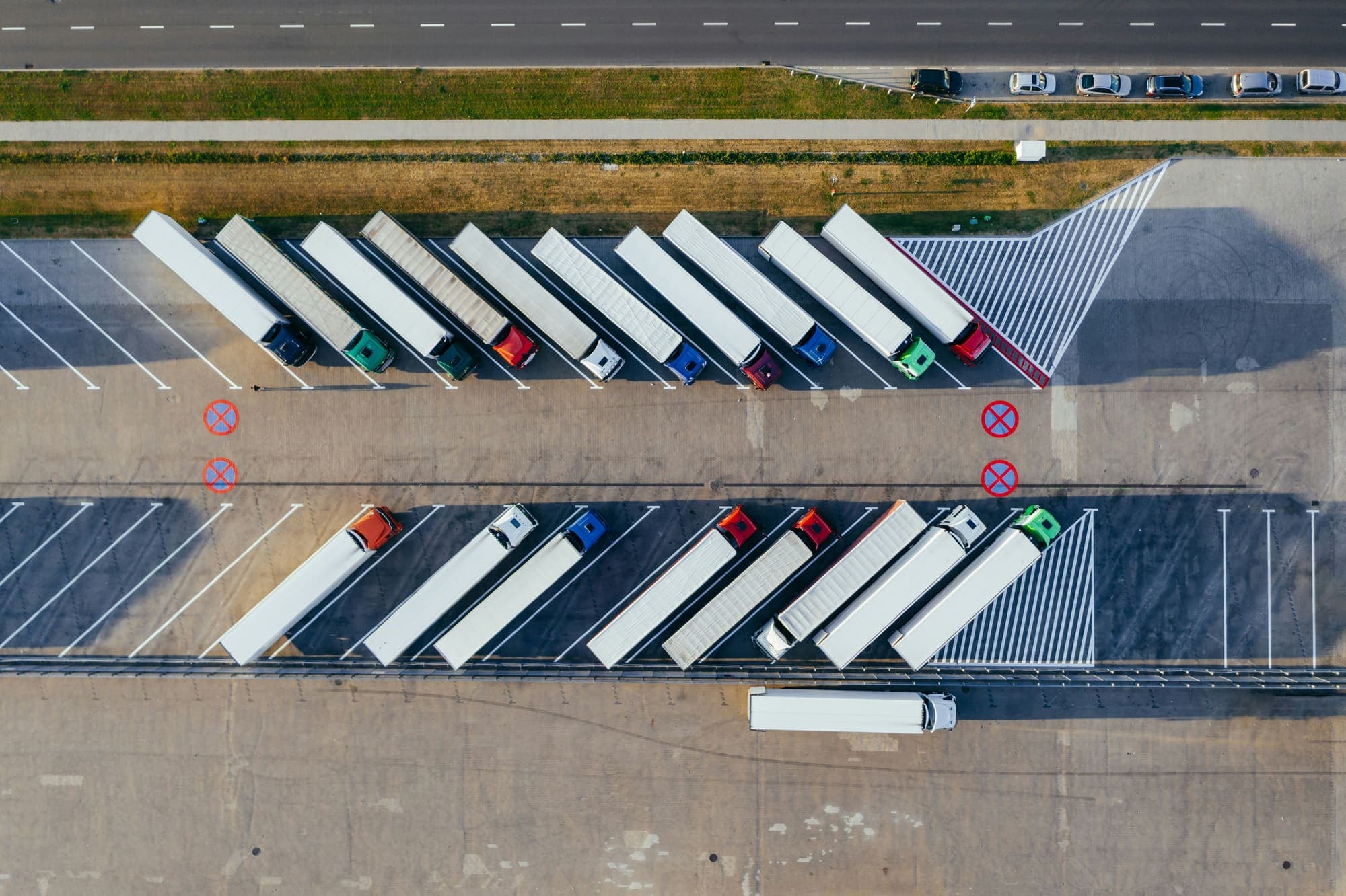 Aerial daytime yard